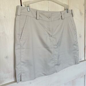 Nike Golf Tour Performance Skirt Skort Built In‎ Shorts Beige women’s Size 10